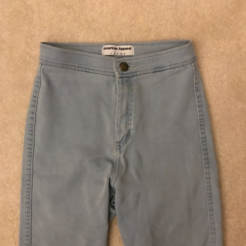 american apparel light wash easy jeans